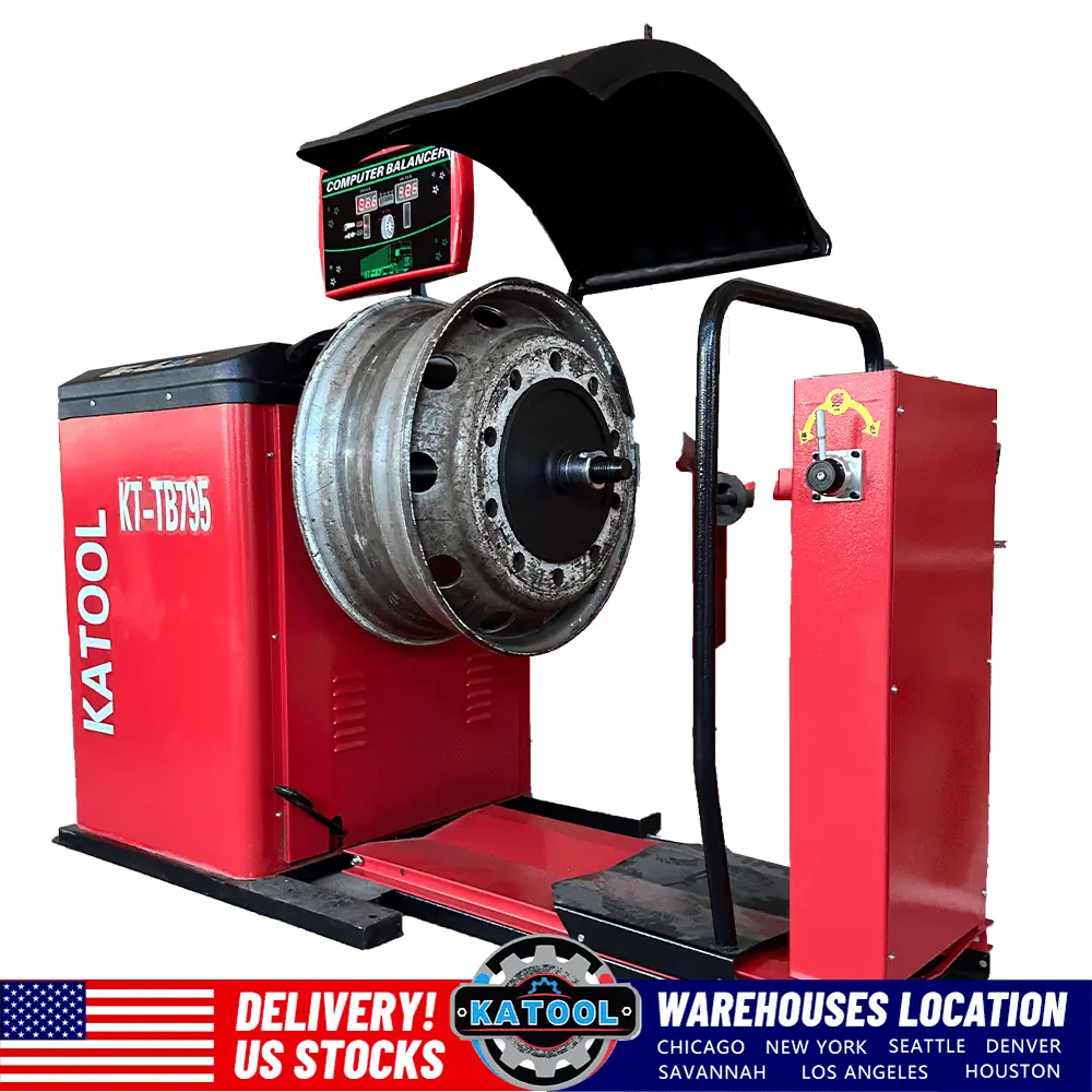 KT-B795 Truck Tire Wheel Balancer Machine Truck Bus Tire Balancing Machine Max Rim 51" 220V