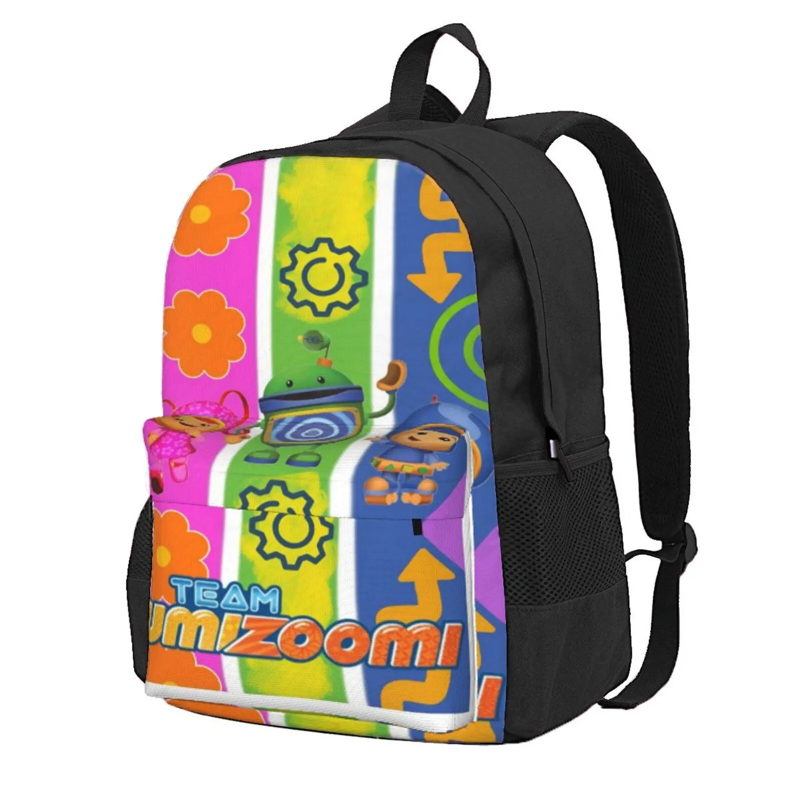 Team umizoomi Laptop Backpack for Women Girls Umizoomi prime video Travel College Backpack Multi-Functional Casual Daypack for Work, Commuting, Picnics, and Weekend Getaways