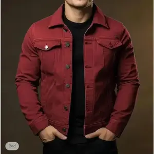 Men's Fashion Casual Jacket Washed Denim Top Autumn Loose Large Size Denim Jacket Men Jacket Menswear Chinos