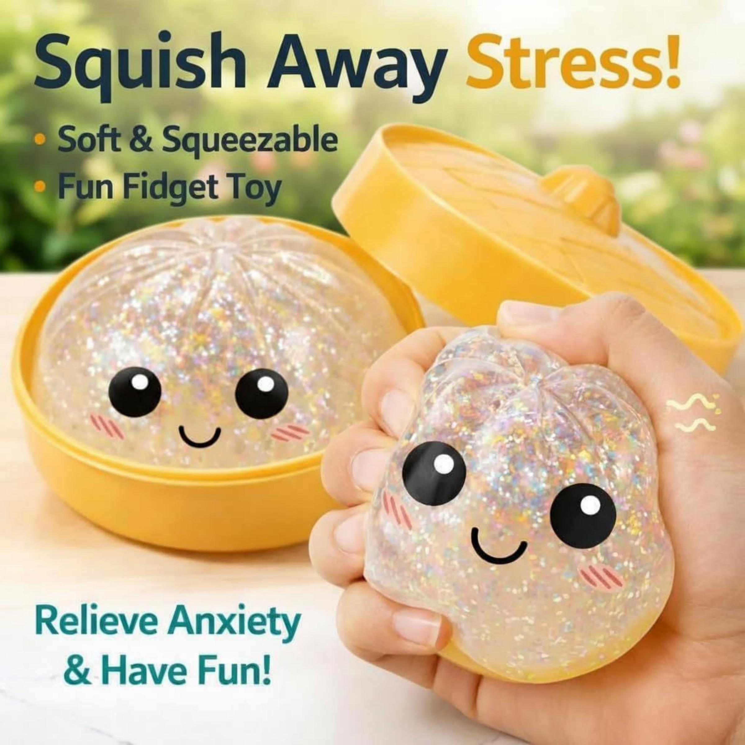 Dumpling squeezing toys, giant shiny dumpling boxes, colorful sensory toys stress relief balls, soft squeezing relief dough gifts (suitable for adults) Dumpling squeezing toys, giant shiny dumpling boxes, colorful sensory toys stress relief balls, soft squeezing relief dough gifts (suitable for adults)