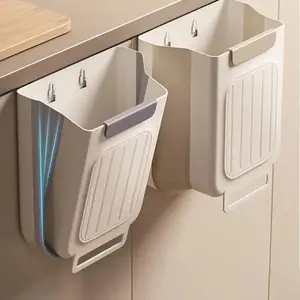 Foldable Kitchen Trash Can, Hanging Trash Bin, Space-saving Hanging Garbage Can for Kitchen Cabinets, Kitchen Accessories Trashcan tiktokshopspringglowup