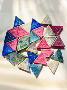 1pc Handmade Blue Moonstone/Lapis Lazuli/Rhodonite/Labradorite Crystal Carving, All Seeing Eye Crystal Carving - Handmade Natural Quartz Sculpture, Mystical Spiritual Decor for Home & Collectors | Limited Quantity