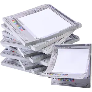 14 Pack Simulated Pixel Panel Style Sticky Notes, 700 Sheets 3x3 Inch 65 GSM  Color Self-Stick Note Pads, Square Blank Notepads, Easy to  for  Office School
