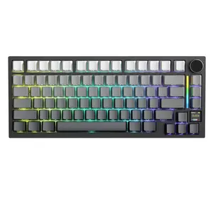 ATTACK SHARK X820 Ultra 75% Wireless Gaming Mechanical Keyboard Hot-Swappable Gasket Mount RGB Backlit BT/2.4G/Wired Custom Keyboard with Smart TFT Display&Knob QMK Driver Gasket Structure Keyboard