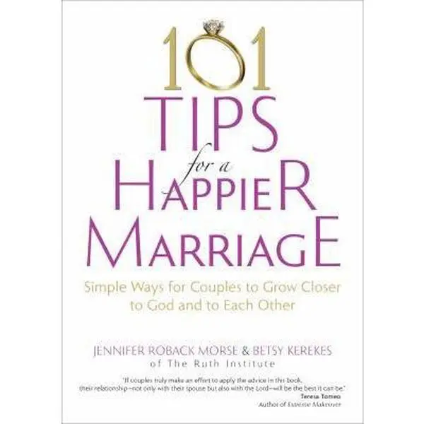 Used Paperback Book - 101 Good, Humorous, Practical Suggestions for a Happier Marriage: Simple Ways for Couples to Build Prayer, Insights, Forgiveness, Peace & Faith While Growing Closer to God and Each Other by Jennifer Roback Morse (English), 144 Pages