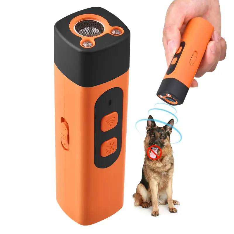 2025 Dog Bark Deterrent Rechargeable Sonic Dog Repeller Safe 25KHz Frequency Transmitter Anti Bark Device for Dogs 50ft Range LED Indoor Outdoor Barki