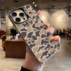 Duck Camouflage Design Phone Case, Compatible with iPhone 16, 15, 14, 13, 12, 11, XR, XS, X, Plus, Pro, and Max Models. It Features Country Style, Shockproof Quality, High Durability, Trendy Lightweight Matte Surface, Making It an Ideal Gift and Popular N