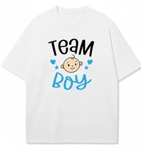 Gender Reveal Shirts Camisetas Team Boy Team Girl para Baby Shower Fiesta Revelación de Bebé T Shirts Unisex 100% Percent Soft Cotton Classic Fit Camisetas para Mamá y Papá Gender Reveal Party Outfit Pink Blue Baby Announcement Gift Idea