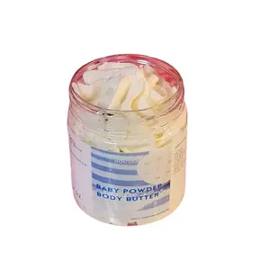 Baby Powder Whipped Body Butter- Handmade Shea & Mango Butter with Gentle Formula, Non-Greasy, Nourishing Body Butter Skin Repair Moisturizing Moisturizer Scent Moisture Hydrating Soothing