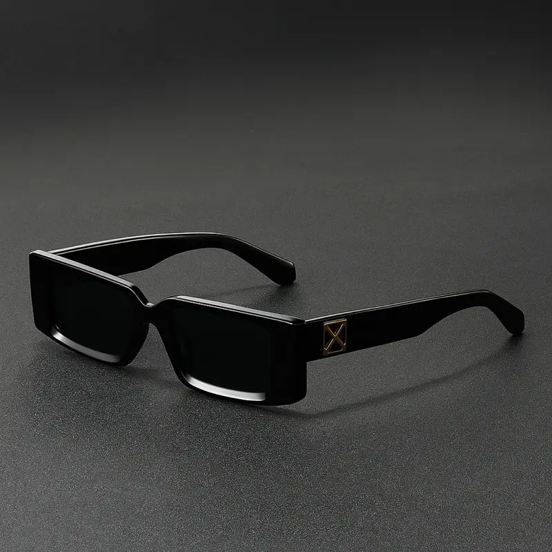 Men's Retro Thick Frame Rectangular Glasses, Stylish Glasses, Fashion Classic Style, Perfect for Daily Photography & Streetwear, Trendy Vintage Look, Fashion Eyewear