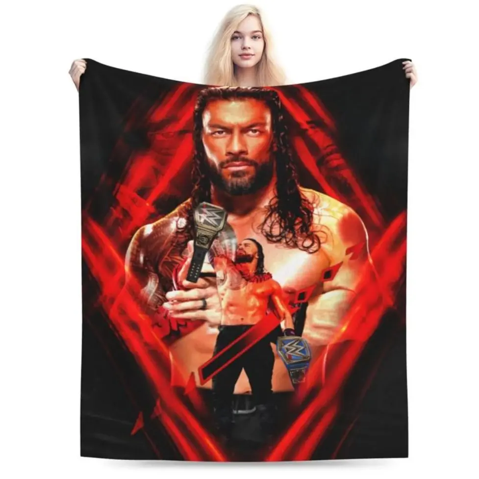 Roman Reigns Blanket, Super Soft Throw Blanket, Cozy Flannel Blankets For Boys Girls, Warm Blankets For Couch Sofa Bed