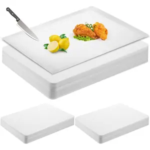 120 Count Disposable  Board Sheets 17 x 12 Inch Flexible Plastic Sheet  Mat Large Chopping Boards for Kitchen Cooking Traveling Camping Tailgating BBQ