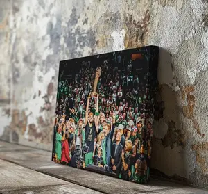 [Sale off up to 65%][Free Ship][No Frame]Boston Celtics NBA champions 2024 poster print, Jayson Tatum, Brown, Kristaps Porzingis NBA basketball Canvas Wall Art 2