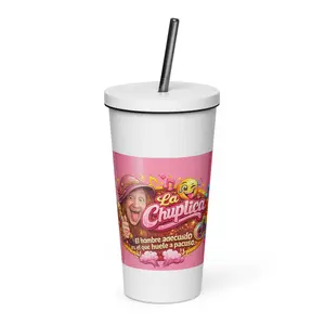 Vaso térmico con pajita