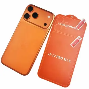 Lens Film + Back Film Compatible with iPhone 17 Pro Max 17pro Matte Water Gel Film Anti-Scratch Lens Protection Film