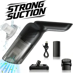 Handheld Car Vacuum Cleaner, 9000Pa Vacuum Cleaner and Air Duster, 120W High Power Hand Held Vacuum with LED Light and Multi-Nozzles for Car, Home, Office, Pet