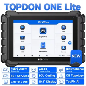 [SummerFinds] 2026 TOPDON ONE Lite Automotive OBD2 Wireless Bidirectional Diagnostic Scan Tool, TOPDON 10.1" Full System Car Scanner with ECU Coding & J2534 Programming & Over 52 Maintenance Services