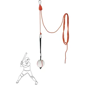 Swing Trainer with Pulley-Height Adjustable with 13ft Rope Practice Aid,Improve Batting & Develop  Memory| Tools for Tennisball,Pickleball,Baseball&Softball,Indoor/Outdoor Use