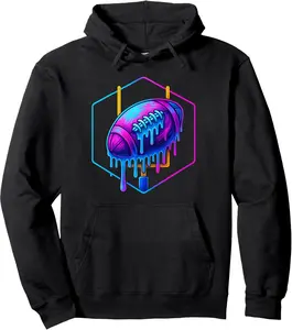 Football Drip For Boys Drippy Design Youth Girls Football Pullover Hoodie YOUTH BOYS Hoodie Cotton Fabric