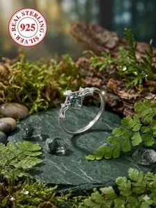 Elegant S925 Silver Bridal Ring with Rhombic Water Grass Agate and Zircon Stones, Women's Engagement Wedding Valentine's Day Gift with Box