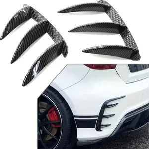 Mercedes-Benz Amg Rear Bumper Wind Blade Fangs Upgrade Kit, 2-Piece Exterior Styling Accessory Set for Mercedes Benz Amg Models