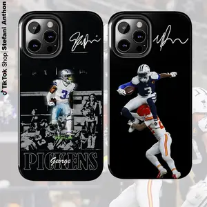 Vintage George Pickens Football Athlete Graphic Custom Cellphone Casing, Trendy Tough Heavy-Duty Shock-Resistance Phone Accessory for iPhone 17 Pro Max,16,15,14,13,12,11,Air