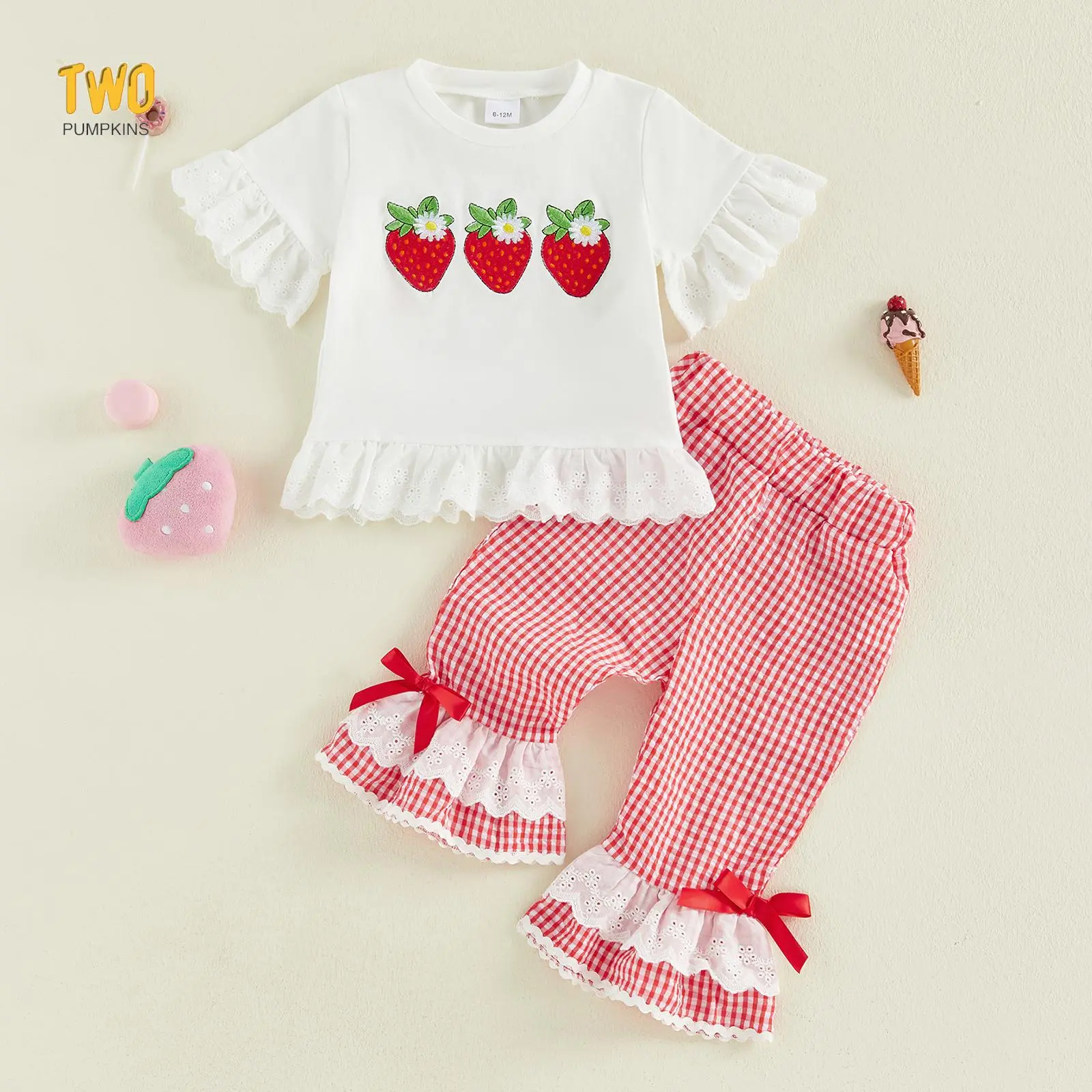 Toddler Baby Girl Summer Clothes Short Sleeve Big Sis T-shirt Tops Bell Bottoms Pants 2pcs Girls Silly Goose Outfit
