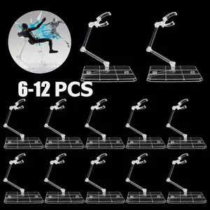 HG144 6-12Pc Adjustable Action Figure Display Holder Base Doll Model Support Stand