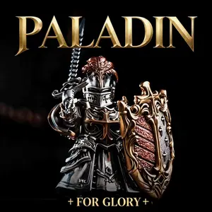 European Crusades Order of Knights Moc Knightemplar, Delicate Metal Magnetic Bricks Toy, Copper Material Figure Gift