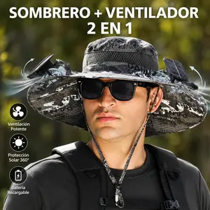 [DealsForYouDays]SummerWins Rolosar Rechargeable Solar Fan Hat for Men & Women, UV Protection Breathable Cooling Sun Hat for Fishing, Camping, Hiking and Outdoor Adventures