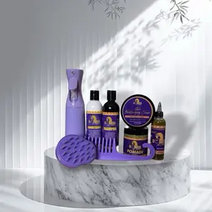 Goddess Hair Growth Pomade - Moisturizing Hair Care Set with Complete Care for Healthy, Vibrant Hair - Natural Purple Haircare