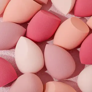 Professional Soft Makeup Sponge Egg - Beauty Tool, Suitable for Foundation, Eyeshadow, Loose Powder - Suitable for All Makeup Types, Grooming and Highlighting, Wet and Dry, Essential for Parties and Daily Makeup Beauty Sponges