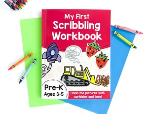 My First Scribbling Book Toddler Fine Motor Workbook Pencil Control and Tracing