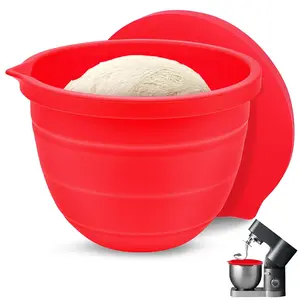 Foldable Silicone Bowl Liner for 4.5-5 Quart Blenders, Mixer, Kitchen Appliances, Cooking and Baking Accessories, Safe Mixing and Cooking Tool
