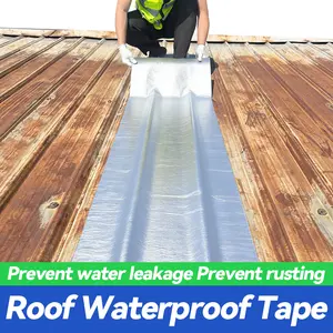 Extra-Wide Waterproof Tape 19.6 Inch x 16.4 FT 2X Wider for Faster Coverage Stops Leaks on Patios Driveways Boat Decks All-Weather Heavy-Duty Seal sealant Instant Barrier Permanent Solution