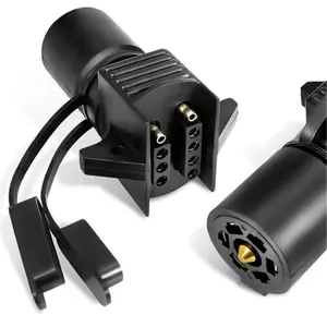 7 Pin to 4 Pin Trailer Adapter, 7 Way to 5 Way Trailer Light Plug, Trailer Connector for Truck RV Utility Tow Hitch Boat, Weatherproof