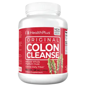 Health Plus Colon Cleanse Powder – Daily Fiber Supplement for Digestive Support & Toxin Elimination, 48oz, 194 Servings