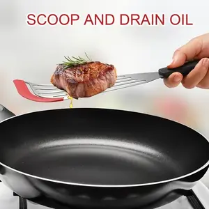 2-Pack Stainless Steel Fish Spatulas |   Knife Engraved, Flexible, Thin, Suitable for Non-Stick Pan, Frying Fish, Eggs, Pancakes, Steak, French Fries, Baking, Barbecue, Camping, Picnics, Outdoor Cooking, Kitchen Gadgets, Cooking Tools