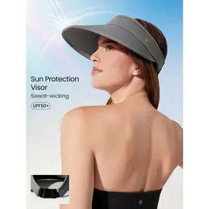 GLOWMODE Cool It Lightweight Adjustable Sun Proof Cool Touch Sweat Wicking Wide Brim Sun Visor Gym Workout Hike Beach Pool Holiday Vacation Getaway Daily Active Wear