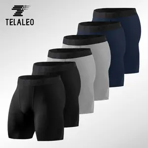 TELALEO 6 value pack Compression Shorts Men Performance Sports Workout Athletic Running Underwear Shorts Spandex Menswear gymshorts gym outfits gym shorts multi value pack dealsforyoudays