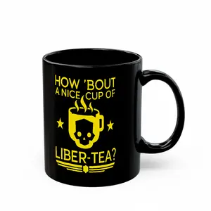 How bout a nice cup liber tea mug, helldivers merch, video game gifts, Unique Tumbler coffee mugs