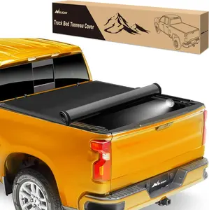 Nilight Soft Roll Up Truck Bed Tonneau Cover Compatible with Ram 1500 2009 2010 2011 2012 2013 2014 2015 2016 2017 2018,5.7ft Sunshade For Car Outside Car Protector  dealsforyoudays