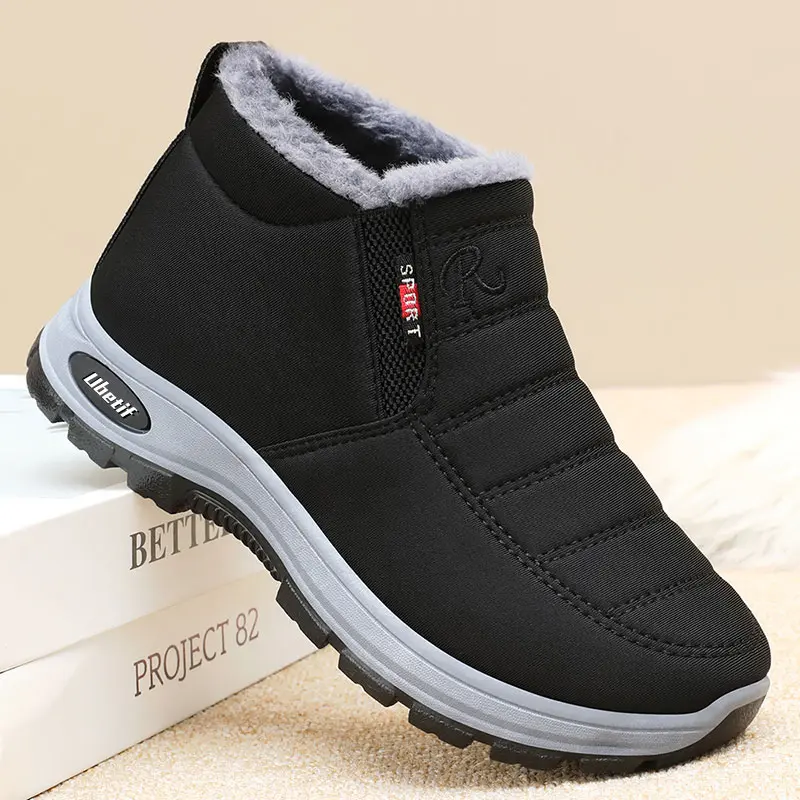 Ubetif Women's Cozy Fur-Lined Winter Puffer Booties - Slip-On, Waterproof Snow Shoes, Lightweight Warm Ankle Boots, Outdoor Non-Slip Walking Trainers, Thermal Footwear