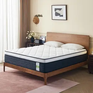 12-Inch Queen Mattress Hybrid Mattress – Medium Firm Support with Pressure Relief for Better Sleep Durable Me bamboo topper mattress mory Foam mattress toppers mattress topper