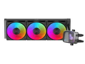 SAMA L70 360mm Liquid CPU Cooler AIO Cooler with ARGB Infinity Mirror Effect 3x120mm ARGB Light Sync with Motherboard PWM 28mm Fans Low-Noise for AMD AM4/AM5, Intel LGA 1700/1150/1151/1200/1851 Thermal Grease/Black