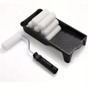 [DIY Paint Roller] DIY 4inch Paint Roller Set - Foam Cover Plastic