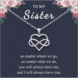 Gift Sister Gifts, Sister Gifts from Sister, Sister Necklace Jewelry Presents for Sister Birthday Valentine's Day