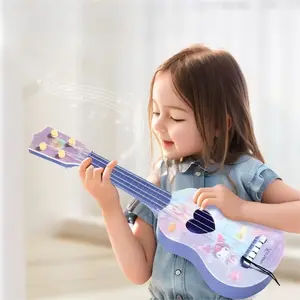 Ukulele Toy Guitar Musical Educational Instrument Gift for Girls Beginners, Playable Music Toy for Kids