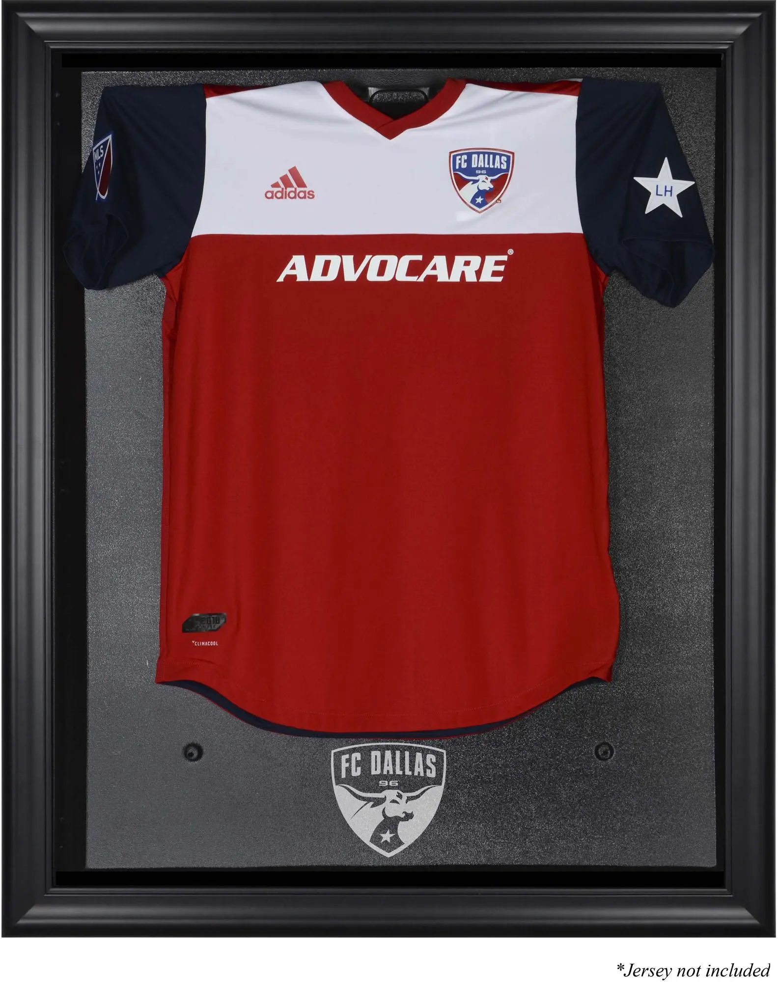 FC Dallas Black Framed Team Logo Jersey Display Case