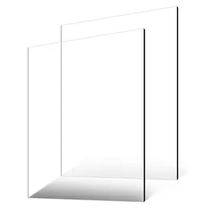 VEVOR Plexiglass Acrylic Sheet, 2-Pack Plastic Sheets, 24x 36 Inch 1/4 Inch Thick Clear Plastic Cast Transparent Glass for Crafting Projects, Replacement Picture Frame Glass, DIY Display, Easy to Cut